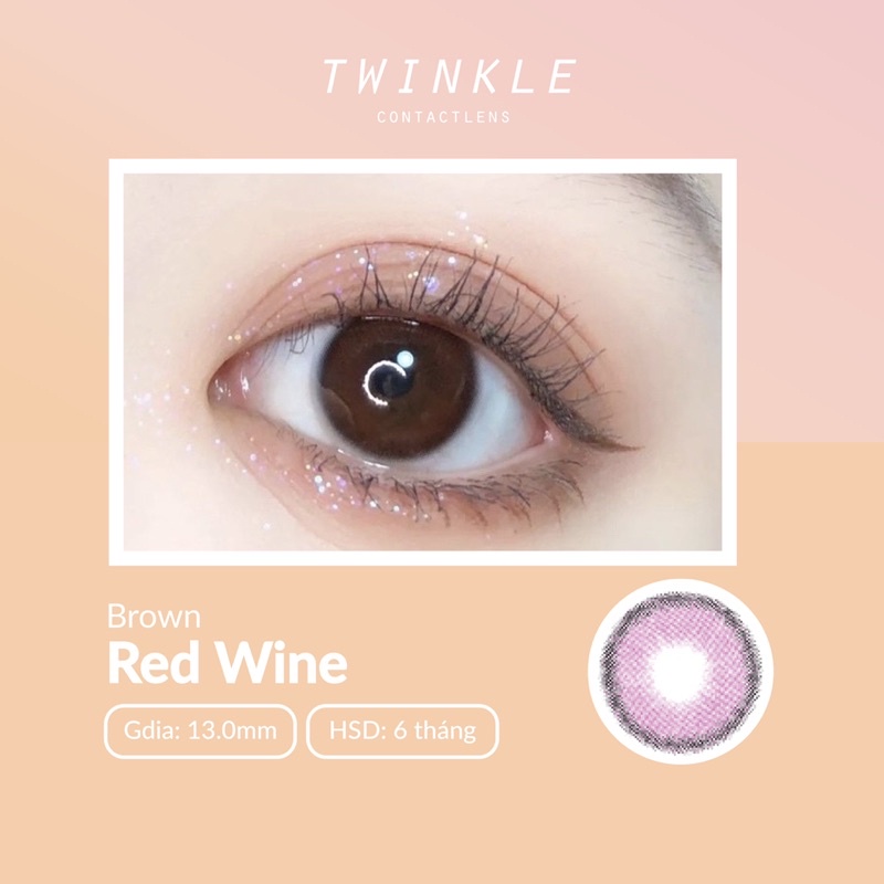 Kính áp tròng/Lens Red Wine Lens Twinkle