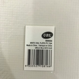 Dĩa oval nhựa Uncle Bills OD0044