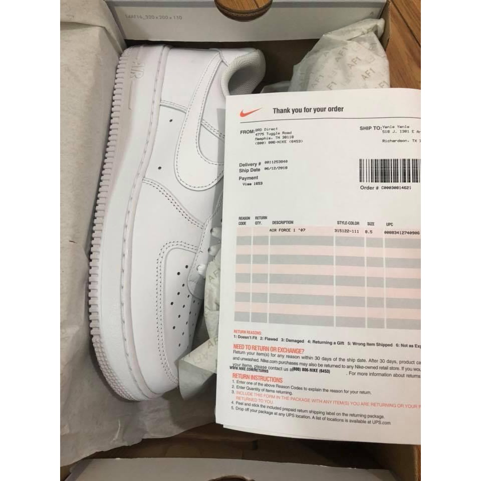 Giày nikee 𝐂𝐇𝐈́𝐍𝐇 𝐇𝐀̃𝐍𝐆 air force 1 ✨ 𝐂𝐀𝐌 𝐊𝐄̂́𝐓 ✨ HÀNG CHÍNH HÃNG - ĐỔI TRẢ TRONG 7 NGÀY - BẢO HÀNH 3TH