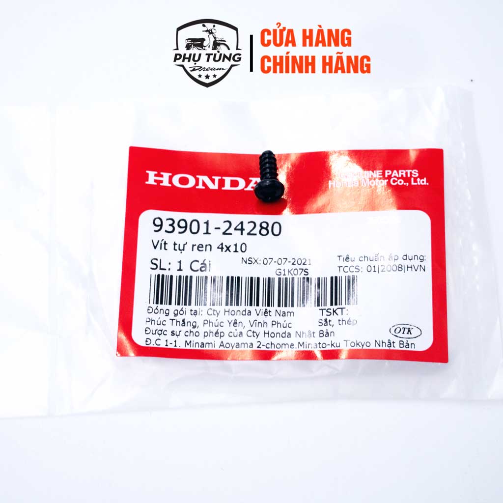 Vít bắt tấm phản quang ( vít mắt mèo ) xe dream - Honda Việt Nam