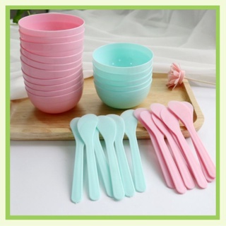 ⚡bát trộn mặt nạ, que trộn mặt nạ, cọ quét đắp mặt nạ, dụng cụ làm mask màu siêu xinh