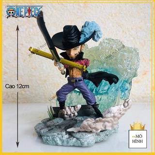 Mô Hình One Piece Dracule Mihawk "Mắt Diều Hâu" Cao 12cm Trạng thái chiến đấu - Figure Tượng One Piece