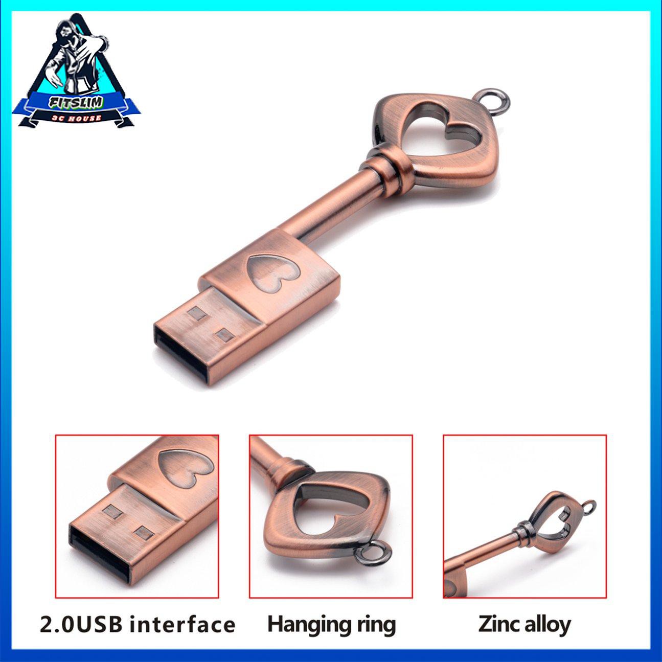 Hình dạng khóa sáng tạo di động Giao diện USB2.0 Ổ đĩa flash USB nhỏ