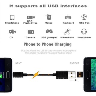 Cáp OTG chuyển đổi Micro USB ra USB 2.0