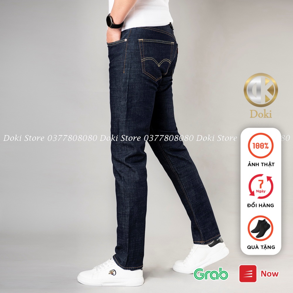Quần Jean Nam Màu Xanh Xám, Phom Trẻ Trung, Ôm Vừa, Có Giãn Thoải Mái - DOKI DK-20 | BigBuy360 - bigbuy360.vn