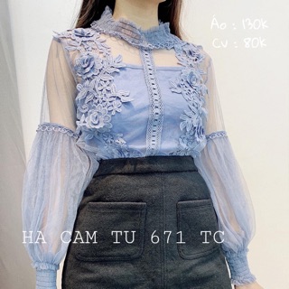 Áo ren kiểu siêu sang đẹp