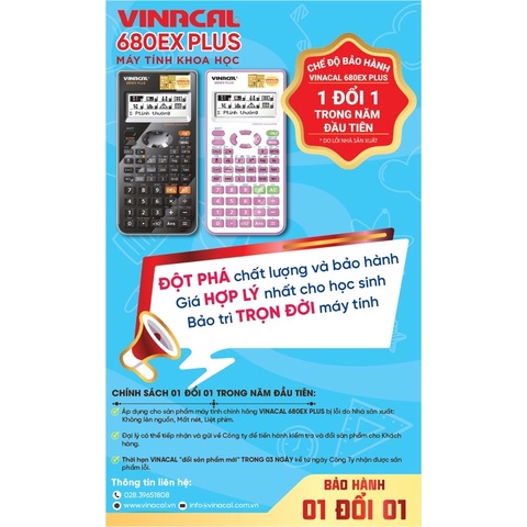 MÁY TÍNH VINACAL 680EX PLUS- ĐEN