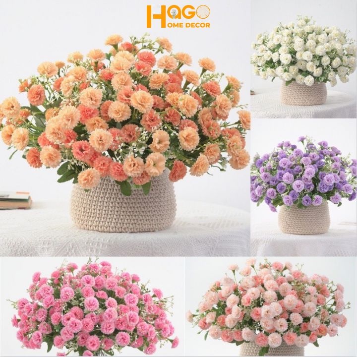 Hoa lụa, cành hoa phăng điểm baby cao cấp cao 30cm cắm bình, decor nhà, phụ kiện chụp ảnh xinh xắn