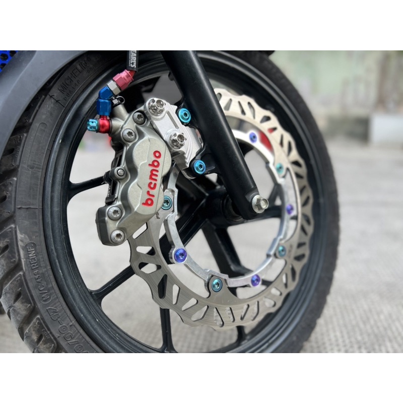 Full bộ heo dầu trước Suzuki Satria Raider Fi