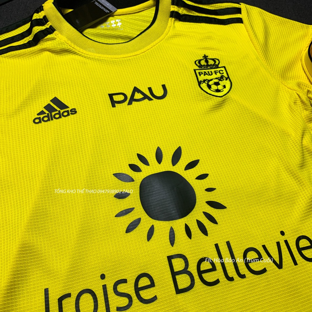 Bộ Quần Áo Bóng Đá Cầu Thủ Quang Hải-Quần Áo Bóng Đá CLB Pau FC- Vải Gai Thái Cao Cấp