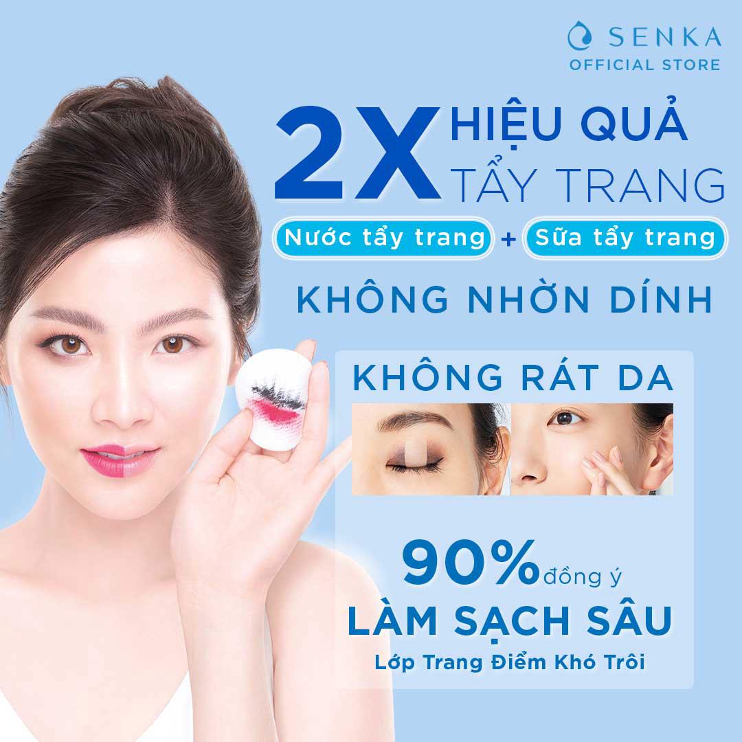 [Mã COSAP250 giảm 8% đơn 250K] Nước Sữa Tẩy Trang 2 lớp Senka A.L.L. Clear Milky Water 230ml_70120