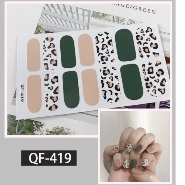 Set dán móng tay Nails dán nghệ thuật nhiều màu - có ngay bộ móng đẹp trong 5 phút (Nail wraps / Nail stickers)