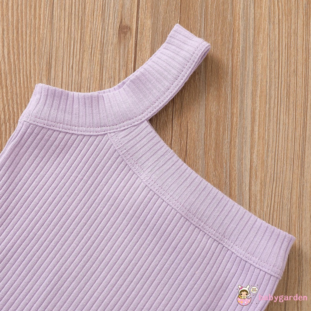 Set áo tank top kèm quần ngắn hợp thời trang cho bé gái mặc hàng ngày