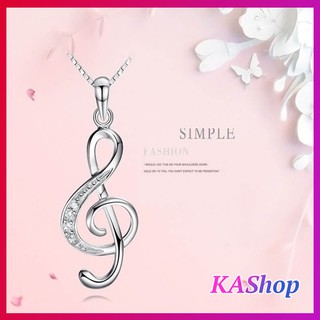 Dây chuyền khoá sol đính đá