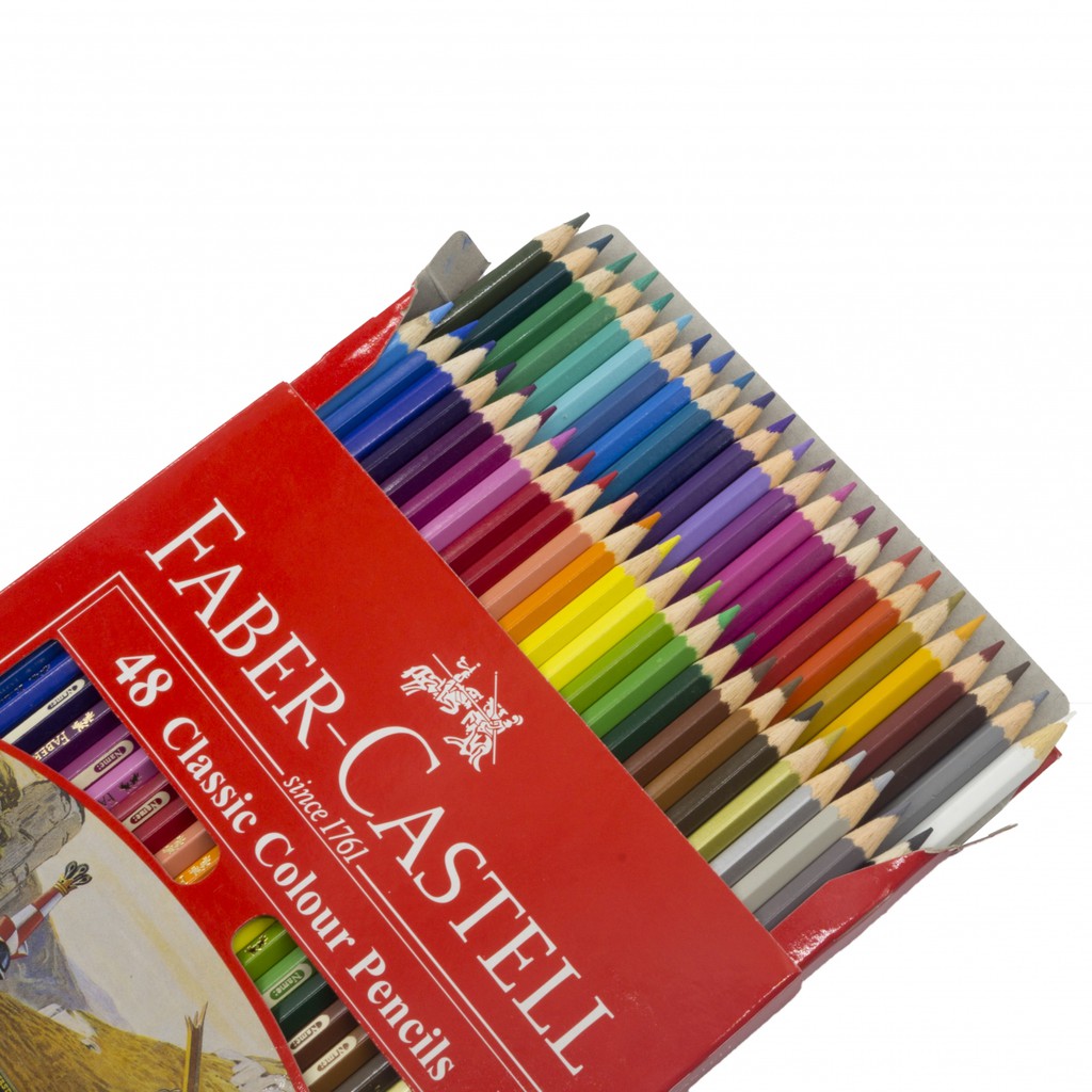 BÚT CHÌ MÀU KHÔ CAO CẤP FABER CASTELL 12/24/36/48 (HỘP GIẤY / HỘP THIẾC)