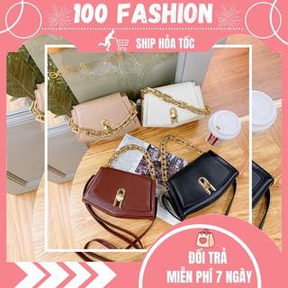 Túi Xách Nữ 💖FREE SHIP💖 Túi Đeo Chéo Nữ Phối Dây Xích Phong Cách Hàn Quốc [Mẫu Mới 2021]