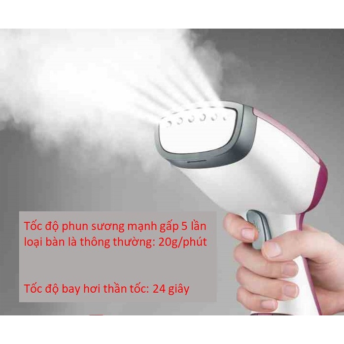 Bàn là hơi nước cầm tay SOKANY 1200W ủi phẳng mọi chất vải, không mỏi tay khi dùng,tiện lợi