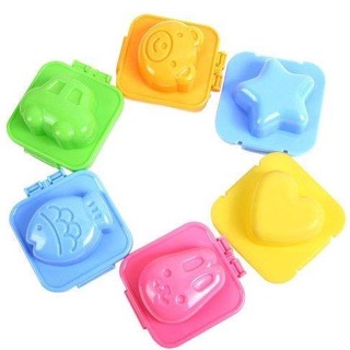 Bộ 6 chiếc khuôn làm cơm Bento cho bé
