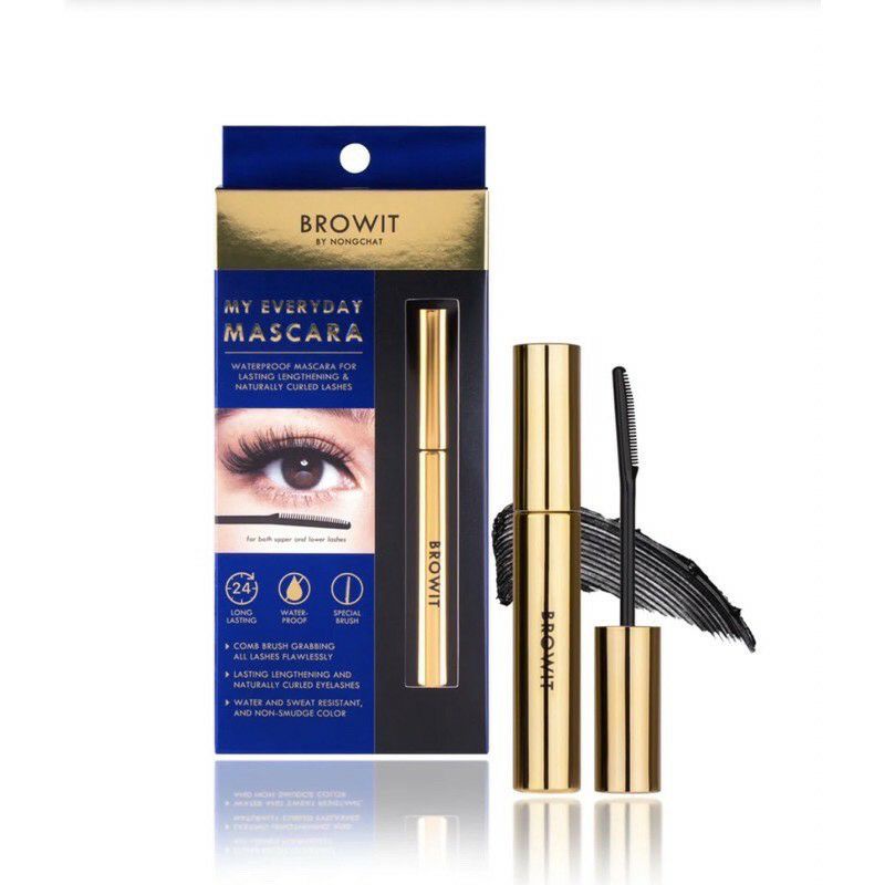 Mascara Browit Nongchat Thái Làm Dày Dài Mi Chuyên Dụng Cho Makeup