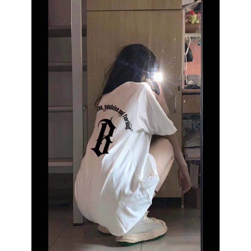 Áo thun phông nam nữ PINK tay lỡ form rộng B Unisex