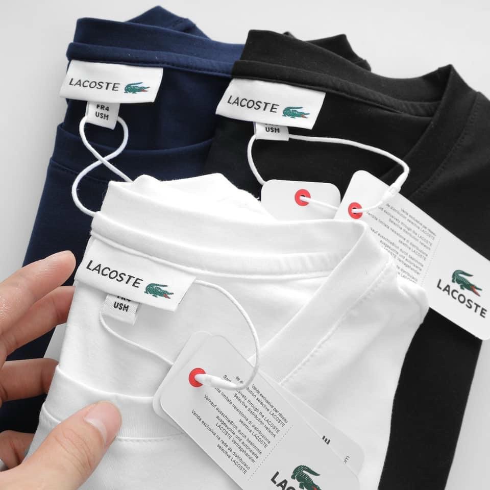 Áo thun Lacoste Nam cổ tròn chất đẹp, giá rẻ