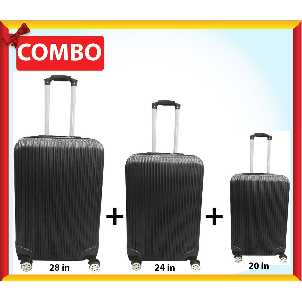 <HOT COMBO> comb vali kéo du lịch thời trang, thanh lịch , năng động, 3 size 20inch, 24inch, 28inch