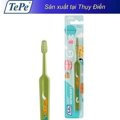 Bàn chải đánh răng siêu mềm cho trẻ 0-3 tuổi Tepe Mini X-Soft/ Thụy Điển