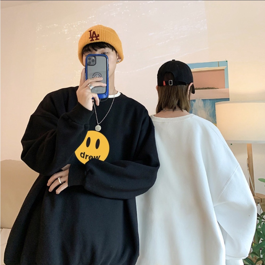 Áo sweater nỉ, Áo sweater  drew nam nữ form rộng dài tay unisex nam nữ  Nỉ Bông | BigBuy360 - bigbuy360.vn