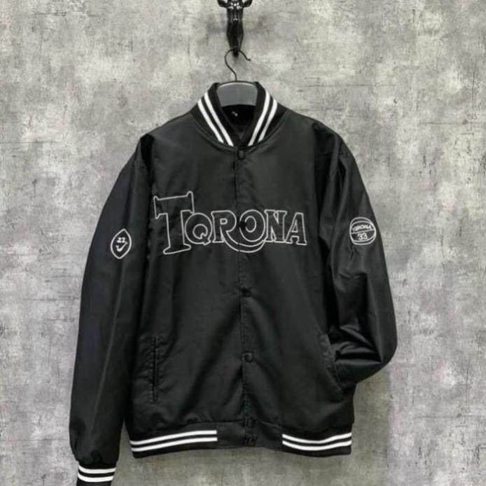 Áo khoác dù bomber unisex form rộng TORONA bóng chày nam nữ thời trang kmg
