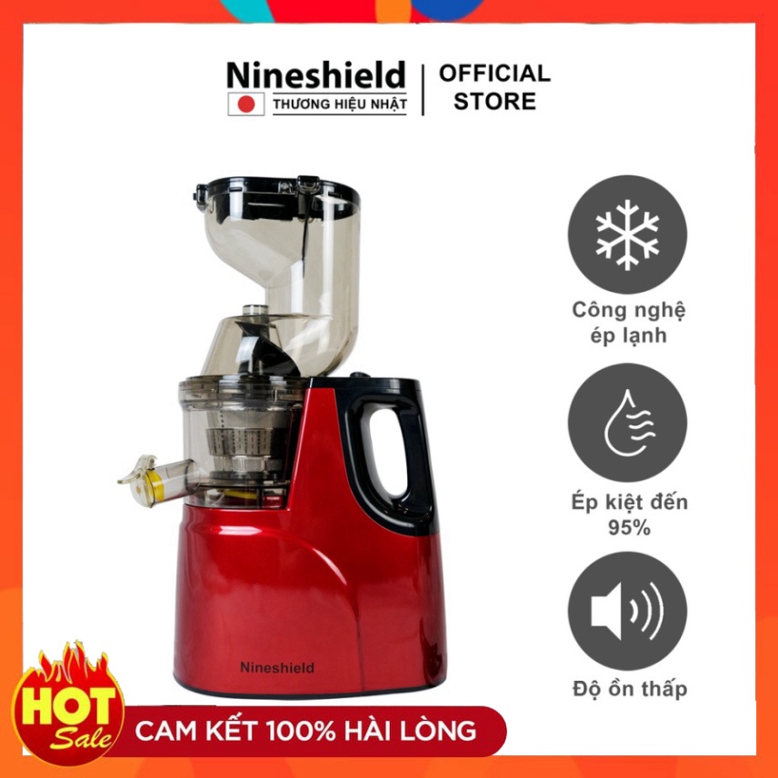 Máy ép chậm hoa quả Nineshield KB-F8B ép nguyên quả siêu mạnh mẽ, Máy ép trái cây cổ to Hongxin RH-312 bảo hành 12 tháng