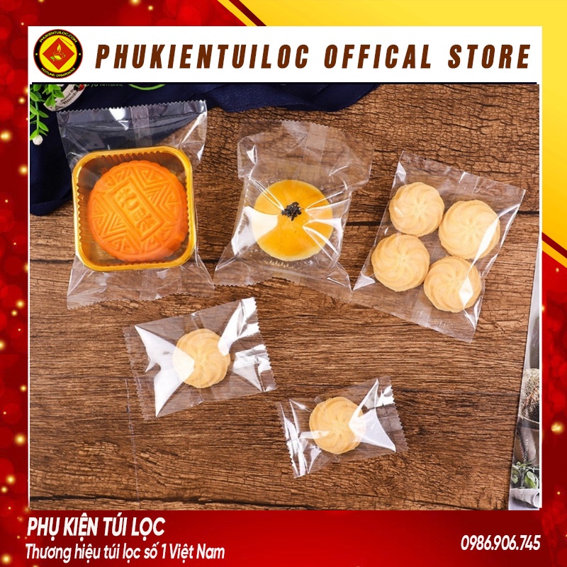 Set 100 Túi đựng bánh cookie/ bánh quy/ trà hoa nhiều kích thước- Phukientuiloc.com
