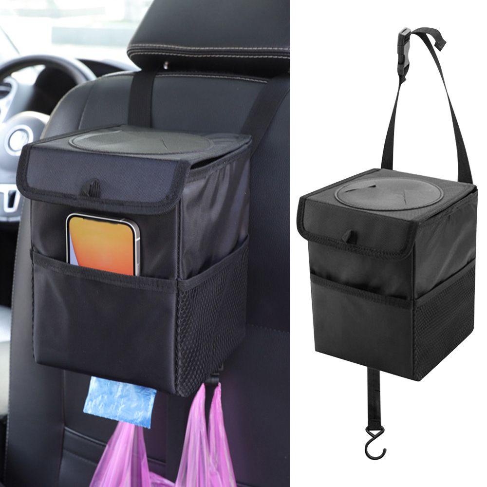 Thùng Rác Có Nắp Chống Thấm Nước Có Thể Gấp Gọn Tiện Dụng Cho Xe Hơi