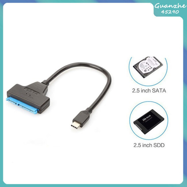 6.6 Big Sale 【GZ】 SATA Easy Drive Cable 22PIN to USB 3.1 cable 2.5-inch SSD single head Type-C data cable