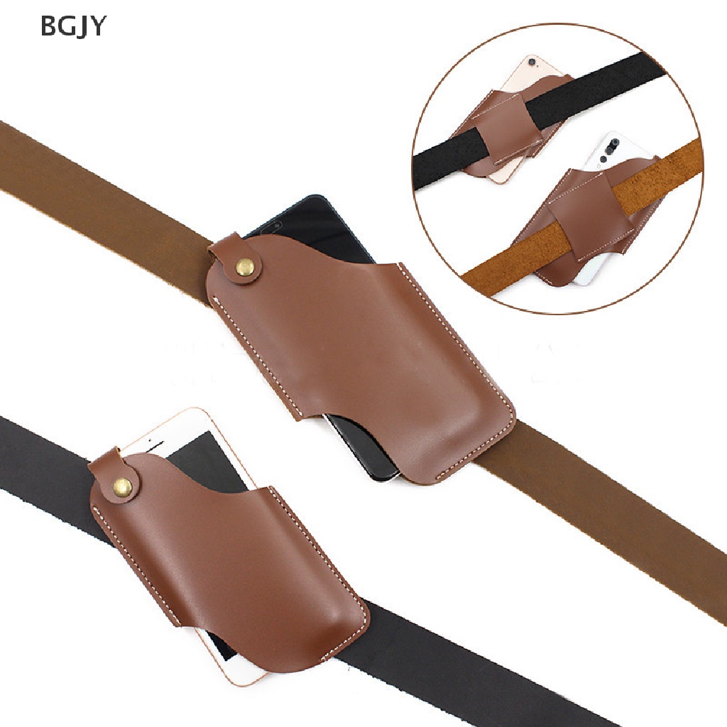 Bao Da Điện Thoại PU Dạng Ví Đeo Thắt Lưng Cho Nam Mới