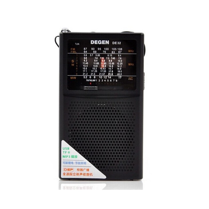ĐÀI RADIO BỎ TÚI , ĐÀI FM  MINI NGHE NHẠC DEGEN DE32 CAO CẤP
