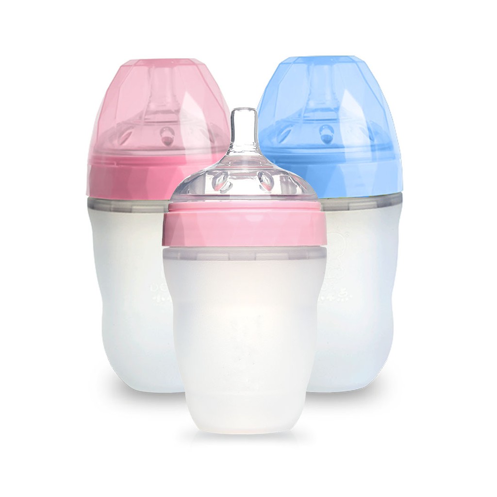 Bình sữa silicon kim cương Gluck baby MMD 240ml