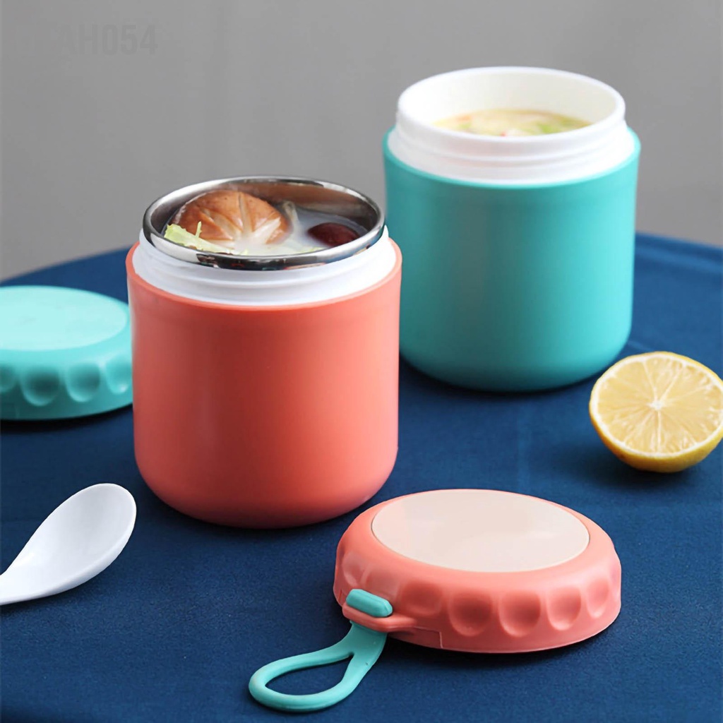 Utah054 Chén súp nhiệt bằng thép không gỉ Hệ thống sưởi lò vi sóng với nắp niêm phong Hộp đựng thức ăn nóng cho nhân viên văn phòng