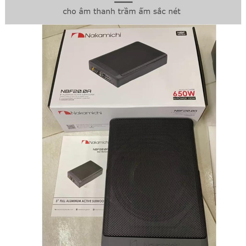 LOA SÚP GẦM GHẾ NAKAMICHI NBF20.0A Không bao gồm dây nguồn súp