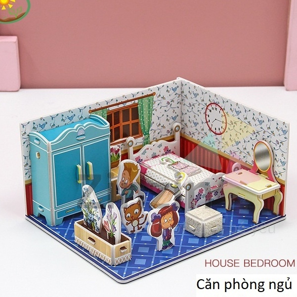Mô Hình Phòng Ngủ 3D, Đồ Chơi Lego Thông Minh Cho Bé 1690-20