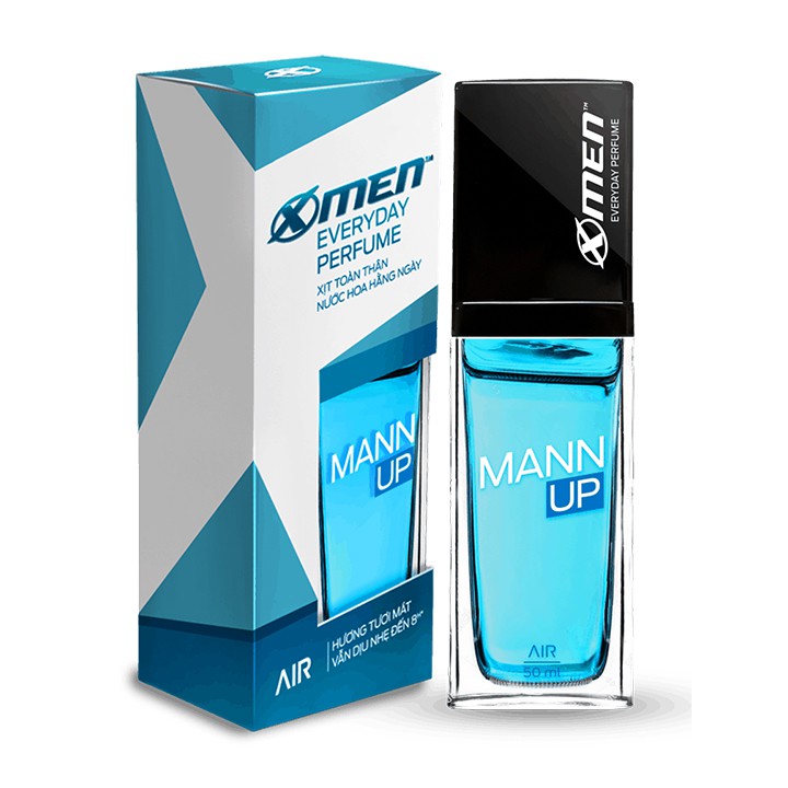 Nhập AFFINS20K [Giảm ngay 20K đơn từ 99K] Xịt nước hoa hằng ngày X-Men Everyday Perfume Mann Up Air 50ml- NPP AN NHIÊN | BigBuy360 - bigbuy360.vn