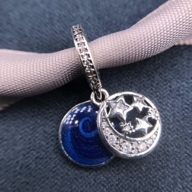 Charm treo trăng sao bạc s925 ( vừa tất cả các vòng tay)