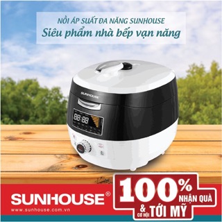 Nồi áp suất điện đa năng sunhouse shd1858bw