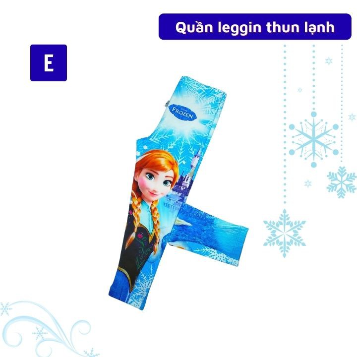 Quần leggin bé gái đẹp hình Elsa - Pony từ 11-45kg - quần legging -thun lạnh - Tomchuakids