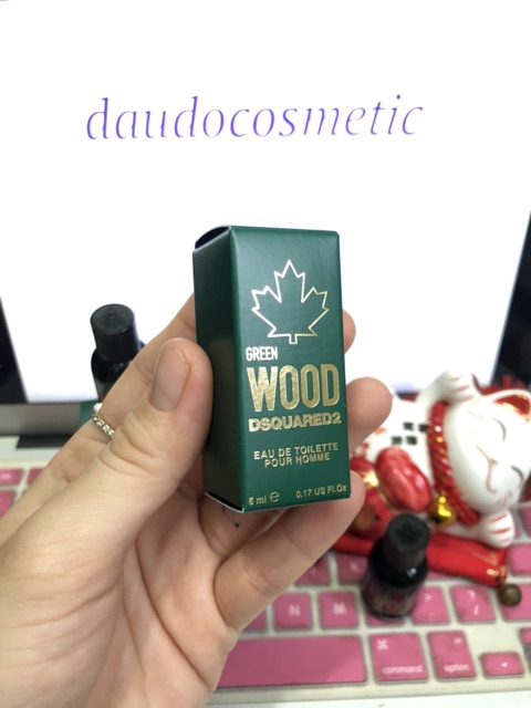 [ mini ] Nước hoa nam DSQUARED2 Green Wood Pour Homme EDT 5ml | BigBuy360 - bigbuy360.vn