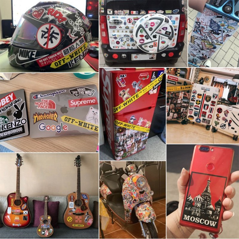 Sticker giày sneaker chống nước sticker dán laptop, điện thoại, đàn guitar, mũ bảo hiểm, vali, xe máy