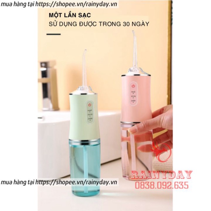 Máy tăm nước Oral Irrigator, tăm nước nha khoa mini cầm tay du lịch vệ sinh răng miệng gia đình giá rẻ