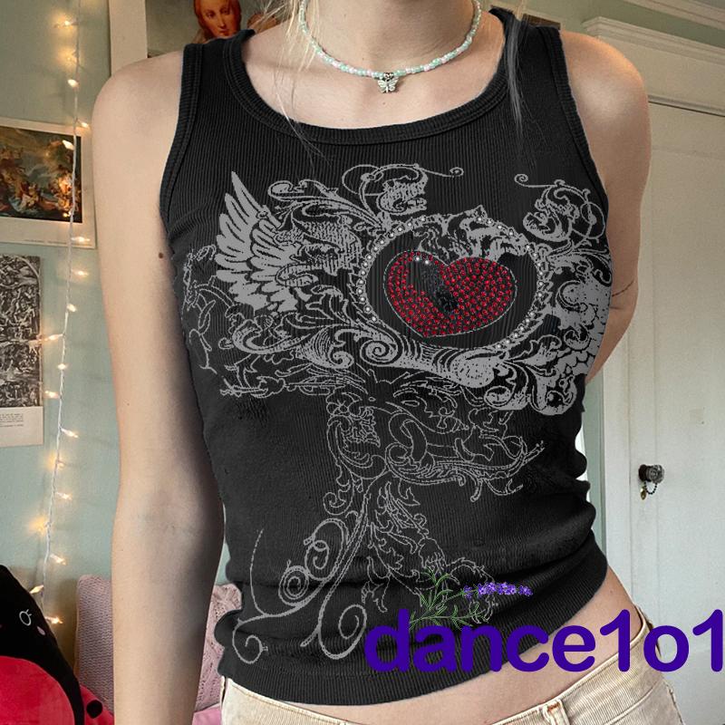 Áo hai dây dáng ôm in họa tiết thời trang mùa hè cho nữ