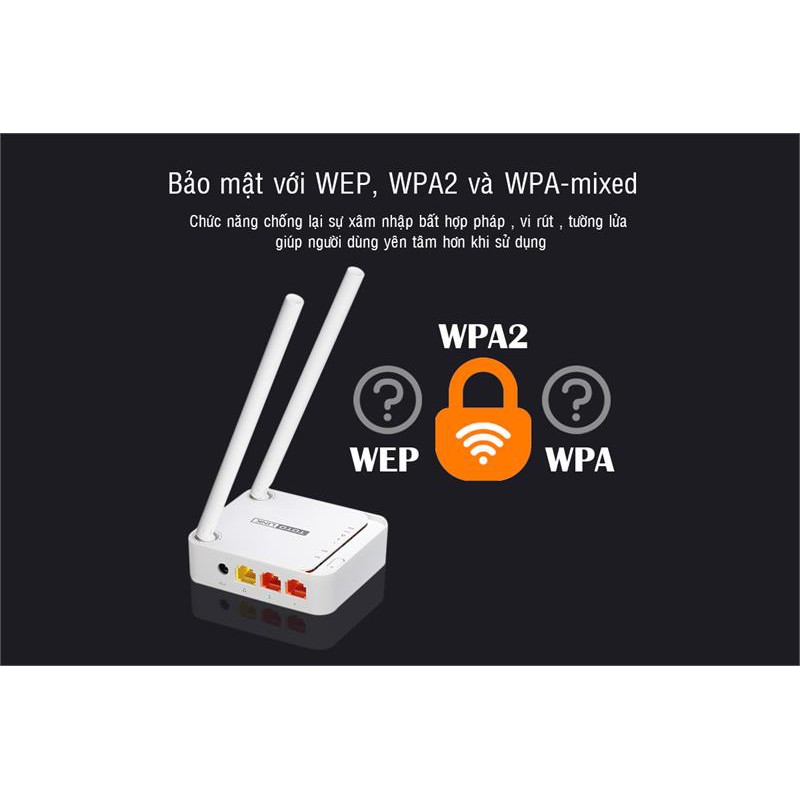 Bộ phát Wifi chuẩn N TOTOLINK N200RE V3 300Mbps