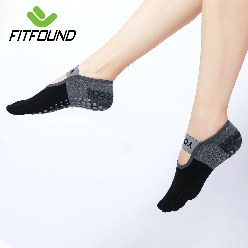 Tất Vớ Chân Tập Yoga Pilates Chống Trơn Trượt Quai Ngang Chữ Yoga- Mẫu Q