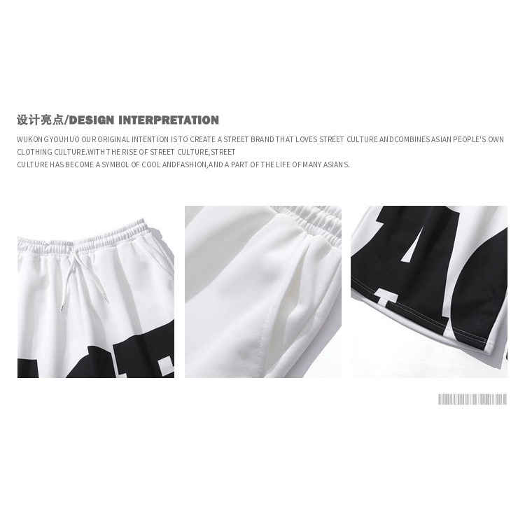 Quần Short Thể Thao In Họa Tiết Phong Cách Đường Phố Âu Mỹ Thời Trang Mùa Hè 2022 Cho Nam Và Nữ